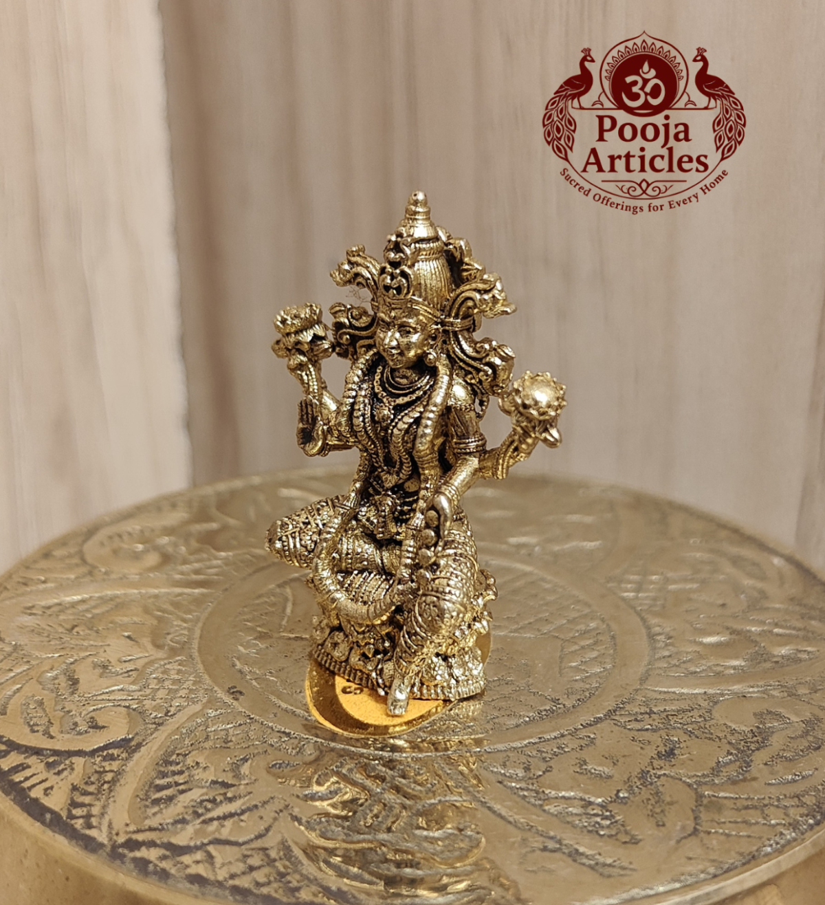 Panchaloha Lakshmi Idol 1.5 Inch - Image 4