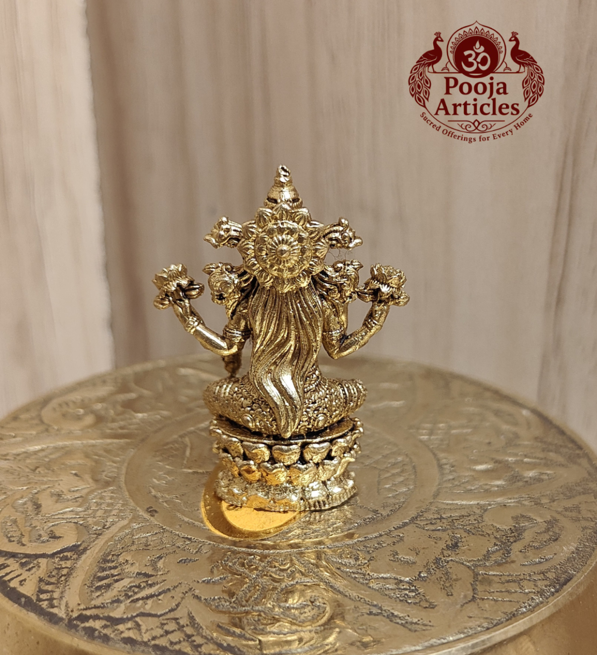 Panchaloha Lakshmi Idol 1.5 Inch - Image 5