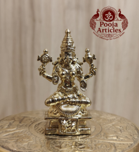 Panchaloha Lakshmi Statue 2 Inch 6 Panchaloha Lakshmi Statue 2 Inch