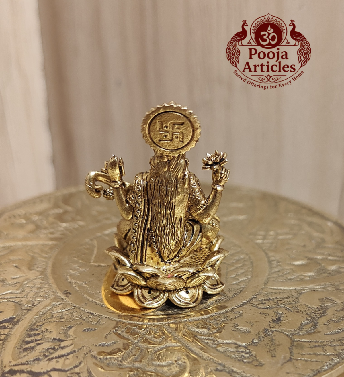 Panchaloha Saraswati Idol 1.2 Inch - Image 5