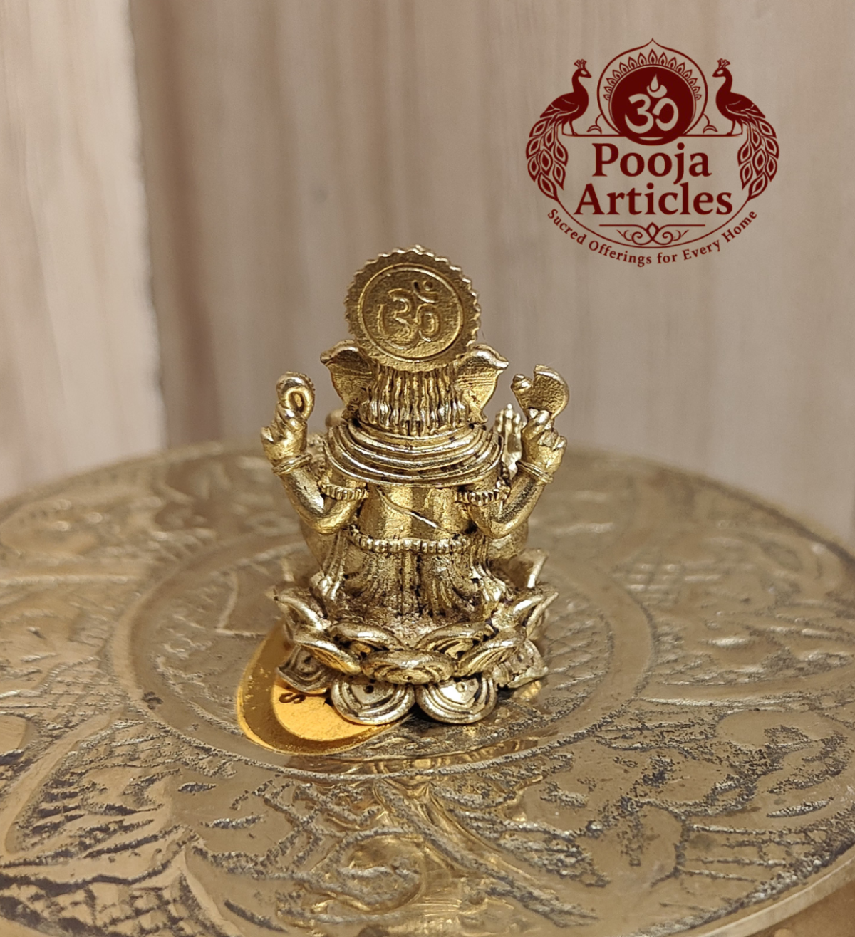 Panchaloha Ganesha Idol 1.2 Inch - Image 5