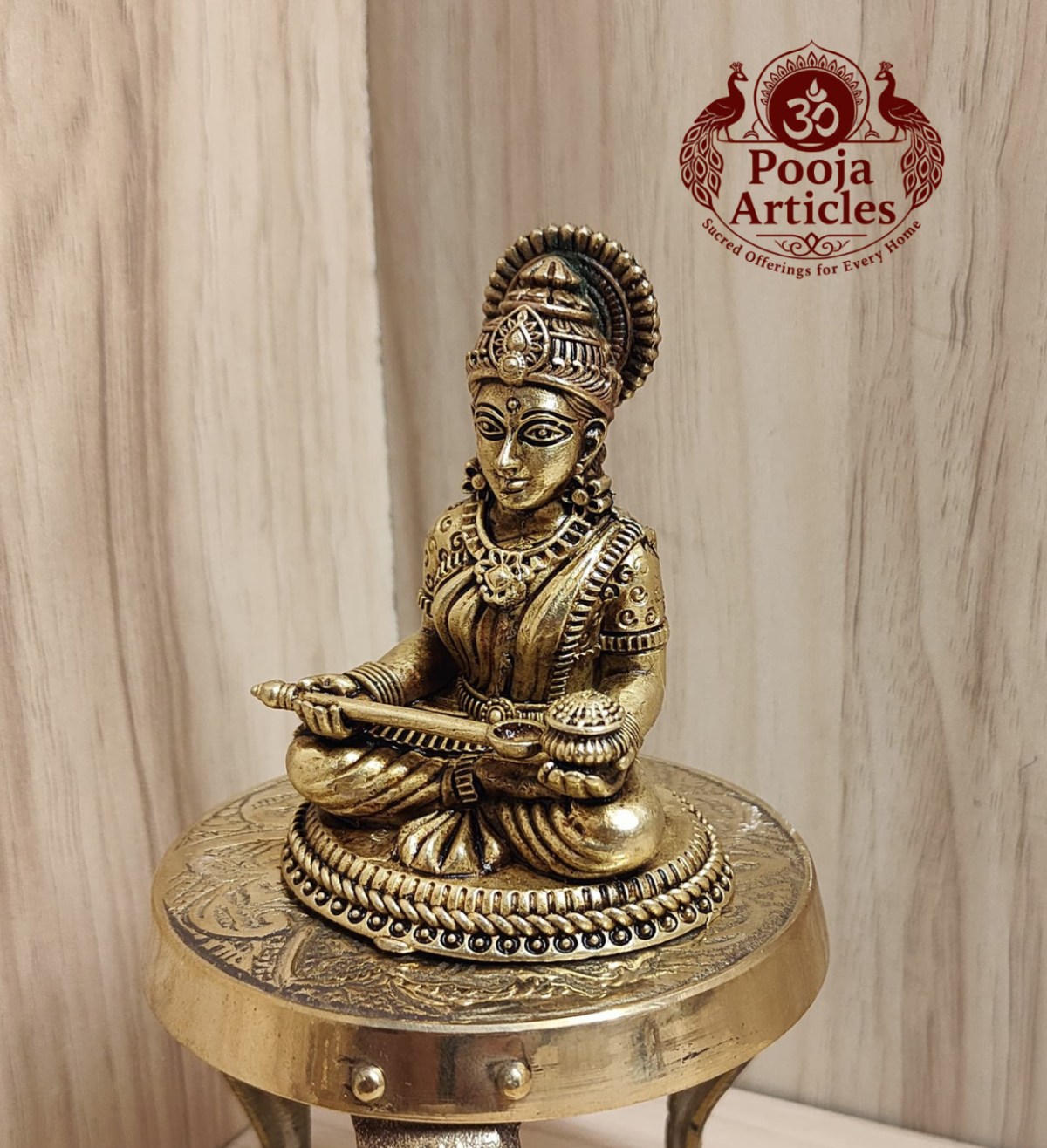 Premium Brass Annapoorani Idol 3 Inch - Image 4