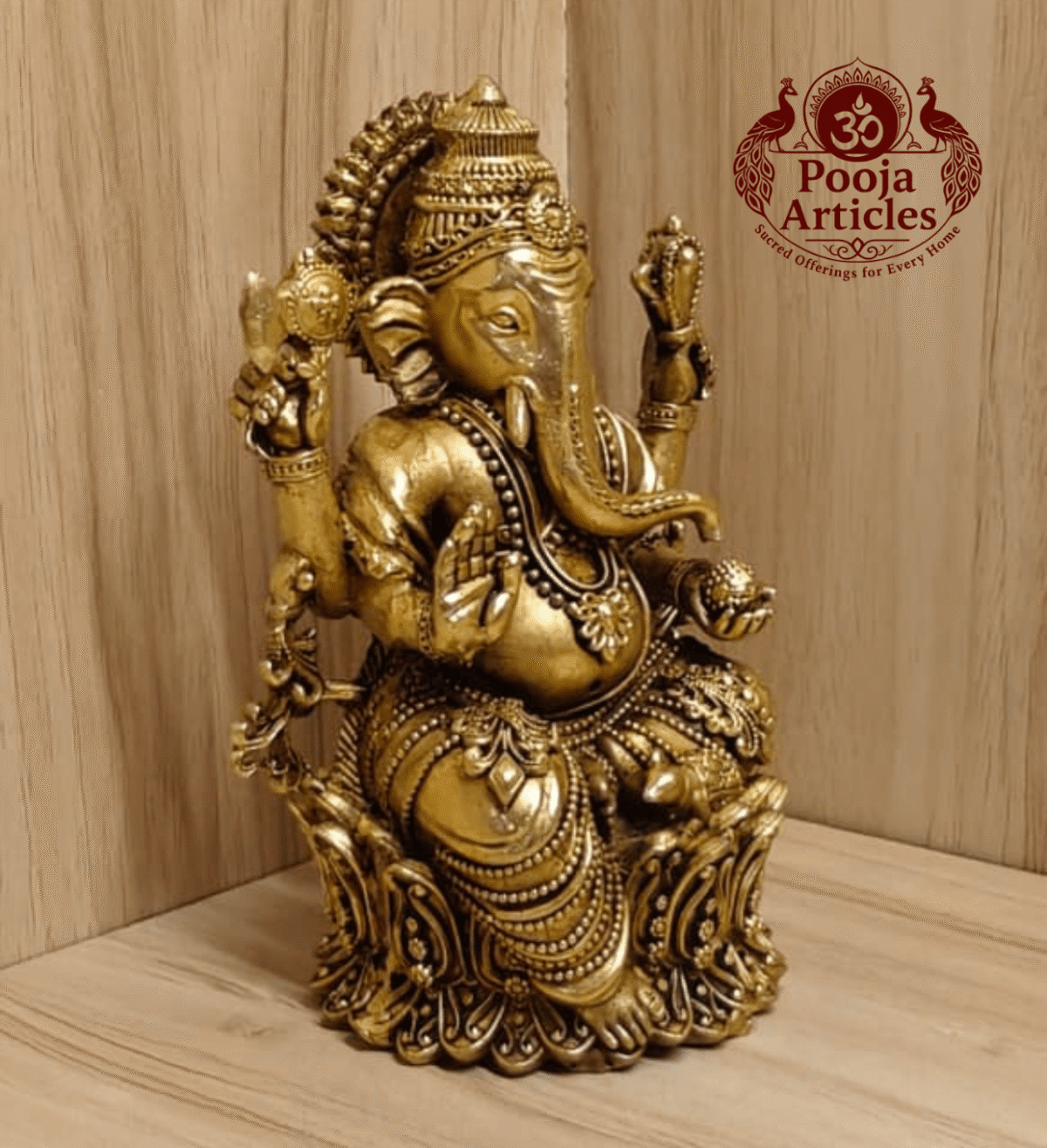 Premium Brass Ganesh Statue 5 Inch