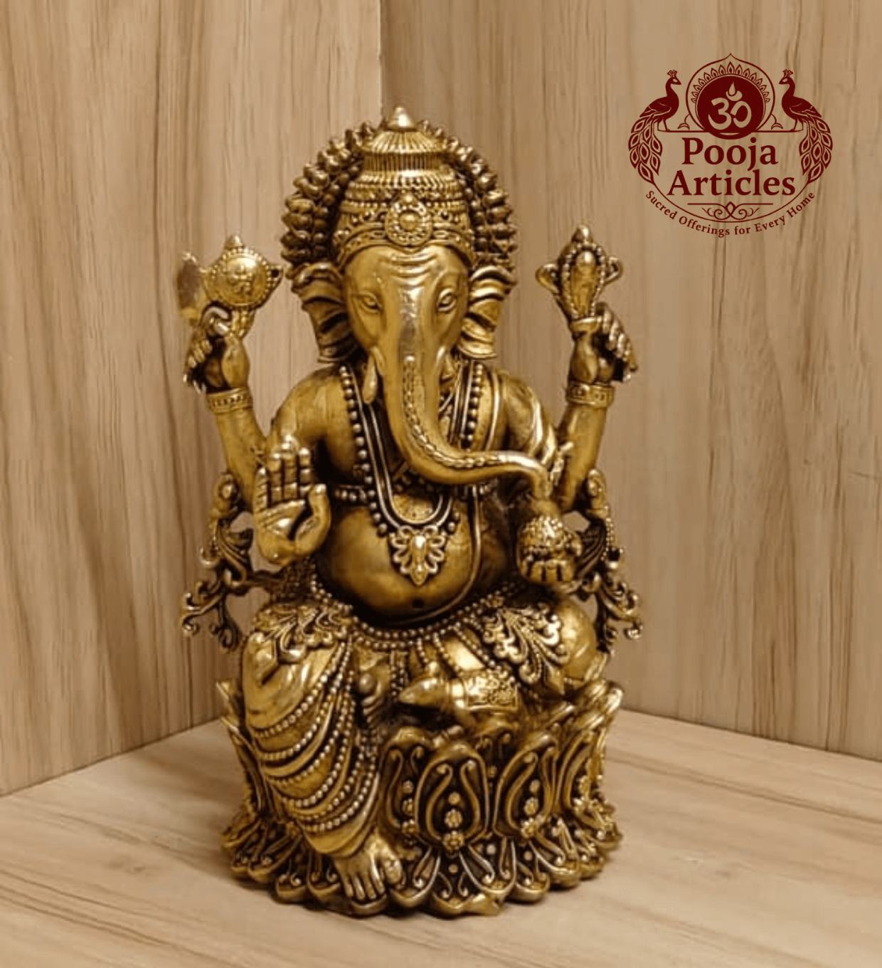 Premium Brass Ganesh Statue 5 Inch Premium Brass Ganesh Statue 5 Inch