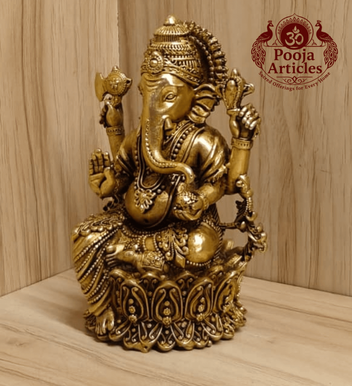 Premium Brass Ganesh Statue 5 Inch