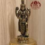 Premium Brass Guruvayoorappan Statue 4 Inch