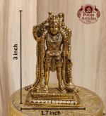 Premium Brass Karuppasamy Statue 3 Inch - Image 2