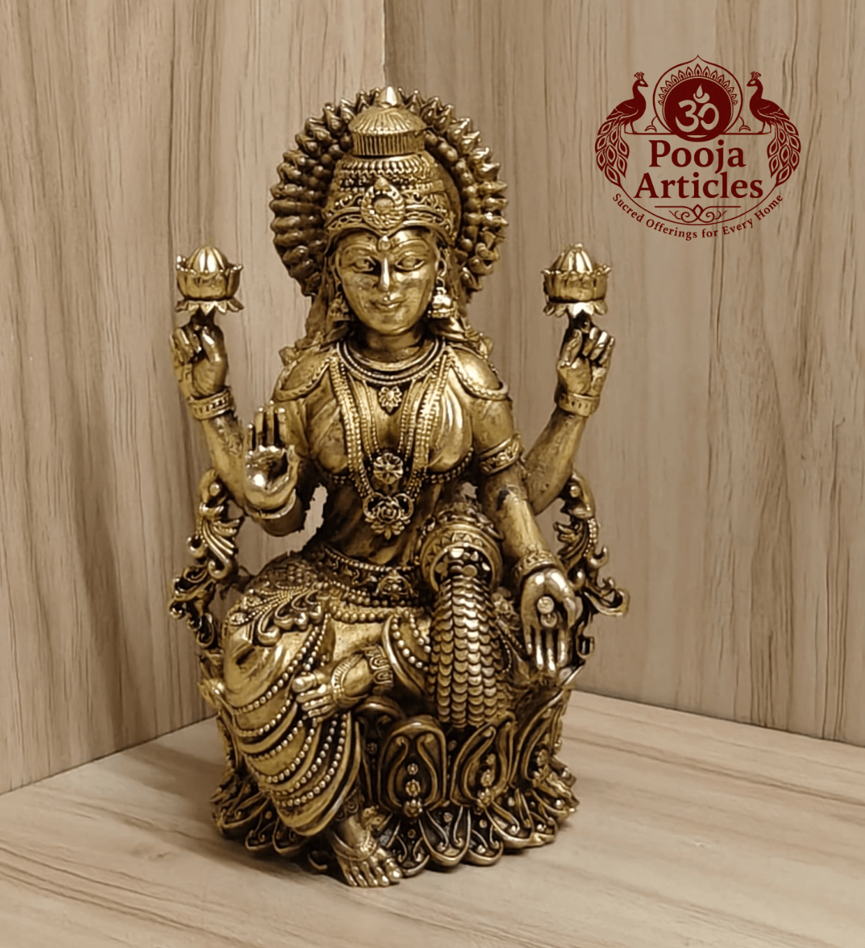 Premium Brass Lakshmi Statue 5.2 Inch
