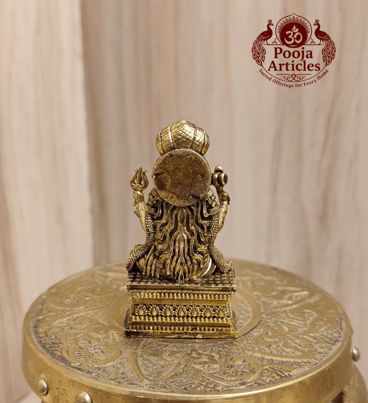 Premium Brass Mariamman Statue – 2 Inch - Image 5