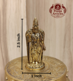 Premium Brass Meenakshi Amman Statue 2.5 Inch - Image 2