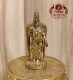 Premium Brass Meenakshi Amman Statue 3 Inch