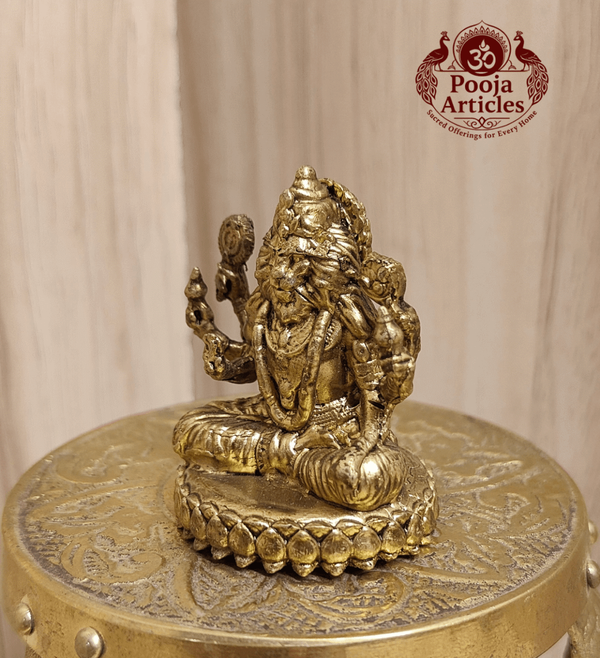 Premium Brass Narasimha Statue 1.7 Inch - Image 4