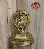 Premium Brass Nataraja Statue 4 Inch - Image 2