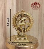 Premium Brass Nataraja Statue 2.9 Inch - Image 2