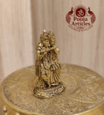 Premium Brass Radha Krishna Statue 1.7 Inch - Image 3