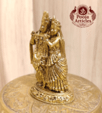 Premium Brass Radha Krishna Statue 2.5 Inch - Image 4