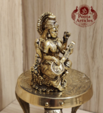 Premium Brass Saraswati Idol 3 Inch - Image 3