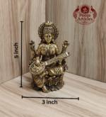 Premium Brass Saraswati Idol 5 Inch