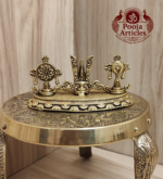 Premium Brass Shankh Chakra Namah Idol 1.5 Inch