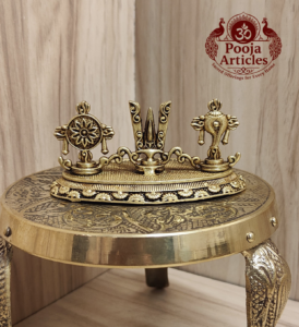 Premium Brass Shankh Chakra Namah Idol 1.5 Inch 1 Premium Brass Shankh Chakra Namah Idol 1.5 Inch