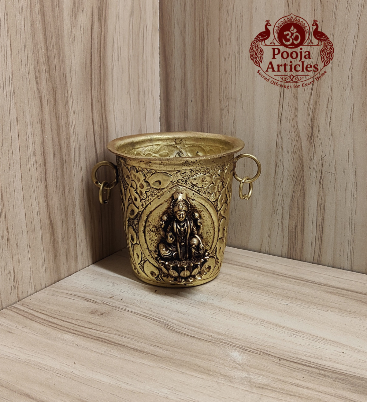 Premium Brass Tirupati Balaji Pooja Glass 3 Inch