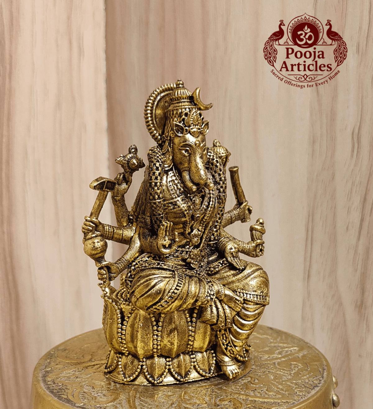 Premium Brass Varahi Amman Statue 3 Inch - Image 3