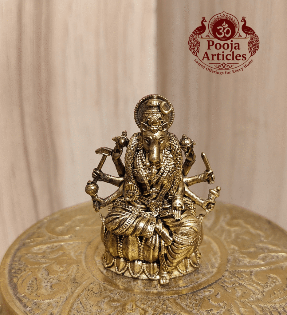 Premium Brass Varahi Amman Statue 1.7 Inch