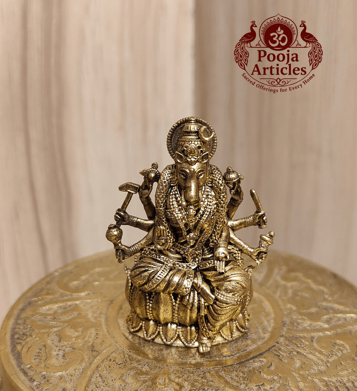 Premium Brass Varahi Amman Statue 1.7 Inch