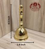 Premium Brass Pooja Bell 4.5 Inch - Image 2