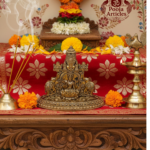 Premium Brass Tirupati Balaji with Gajalakshmi Statue 3 Inch