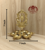 Brass Tiruvachi Vel Arumuga Vilakku 7 Inch