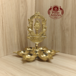 Brass Tiruvachi Vel Arumuga Vilakku 7 Inch