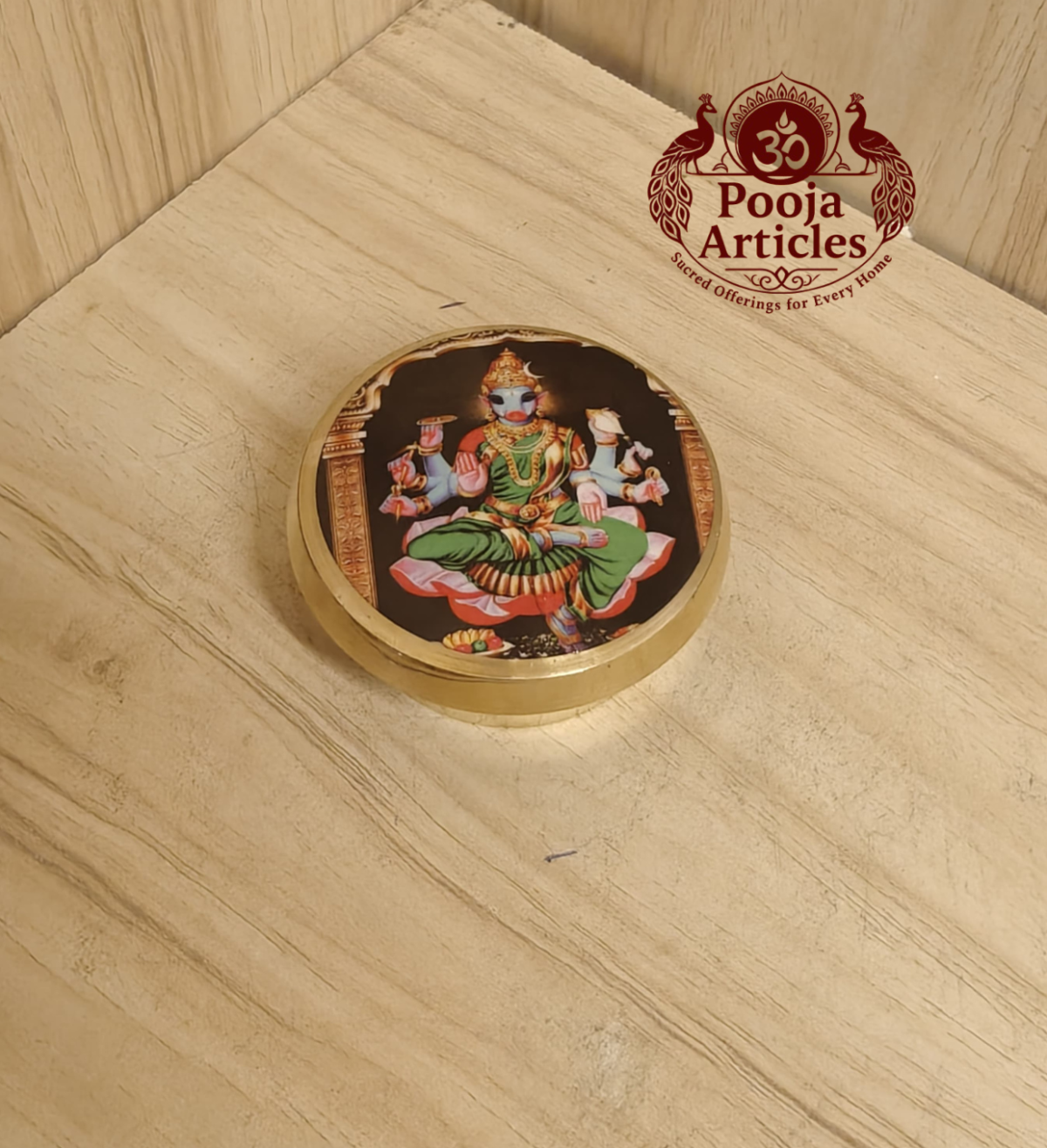 Brass Varahi Kumkum Chimil 2 Inch