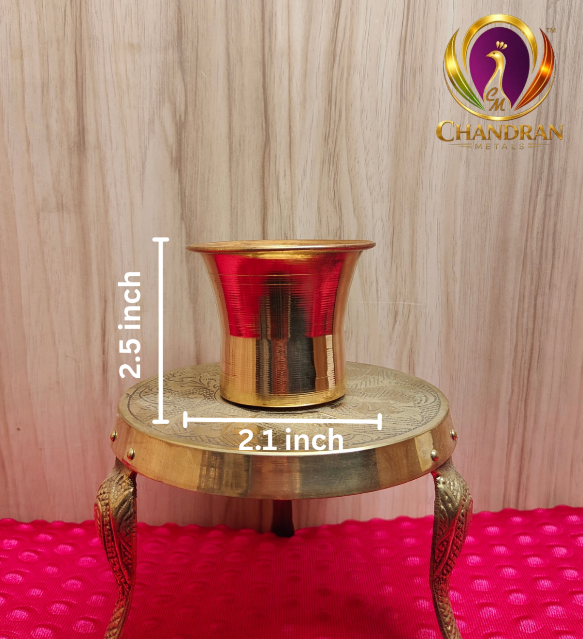 Copper Panchapatra 2.5 Inch