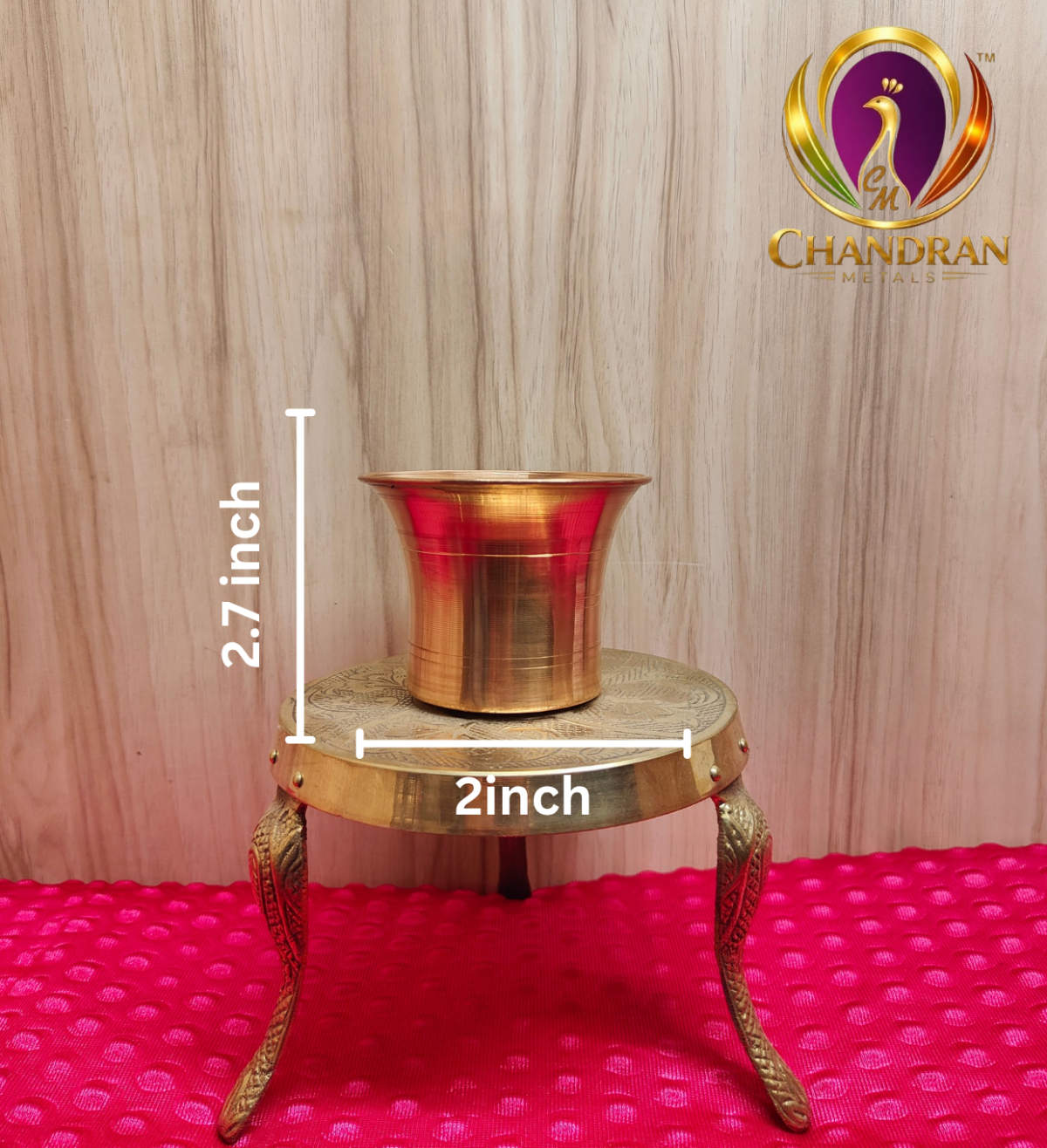 Copper Panchapatra 2.7 Inch