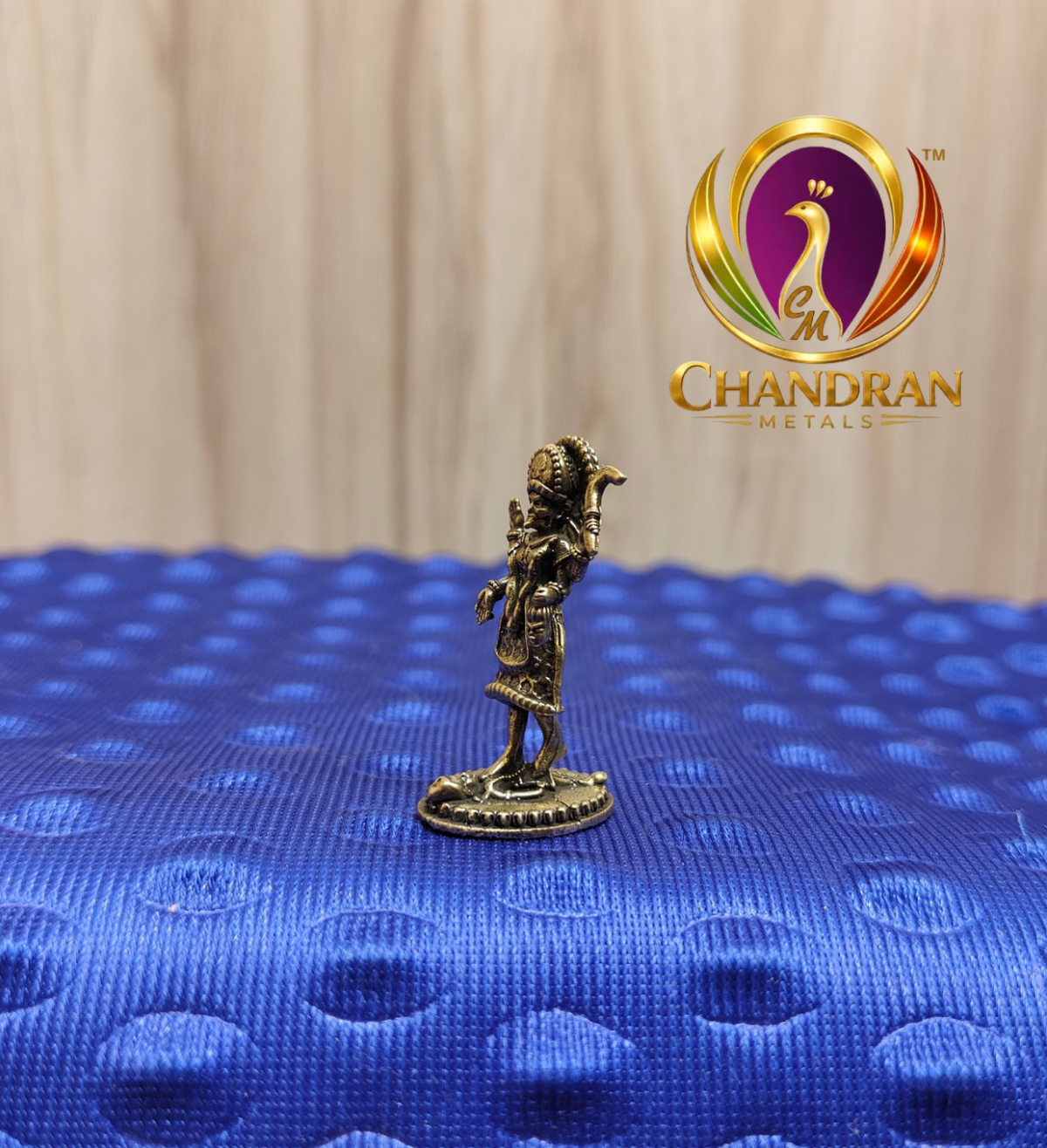 Miniature Brass Kali Statue 1.5 Inch