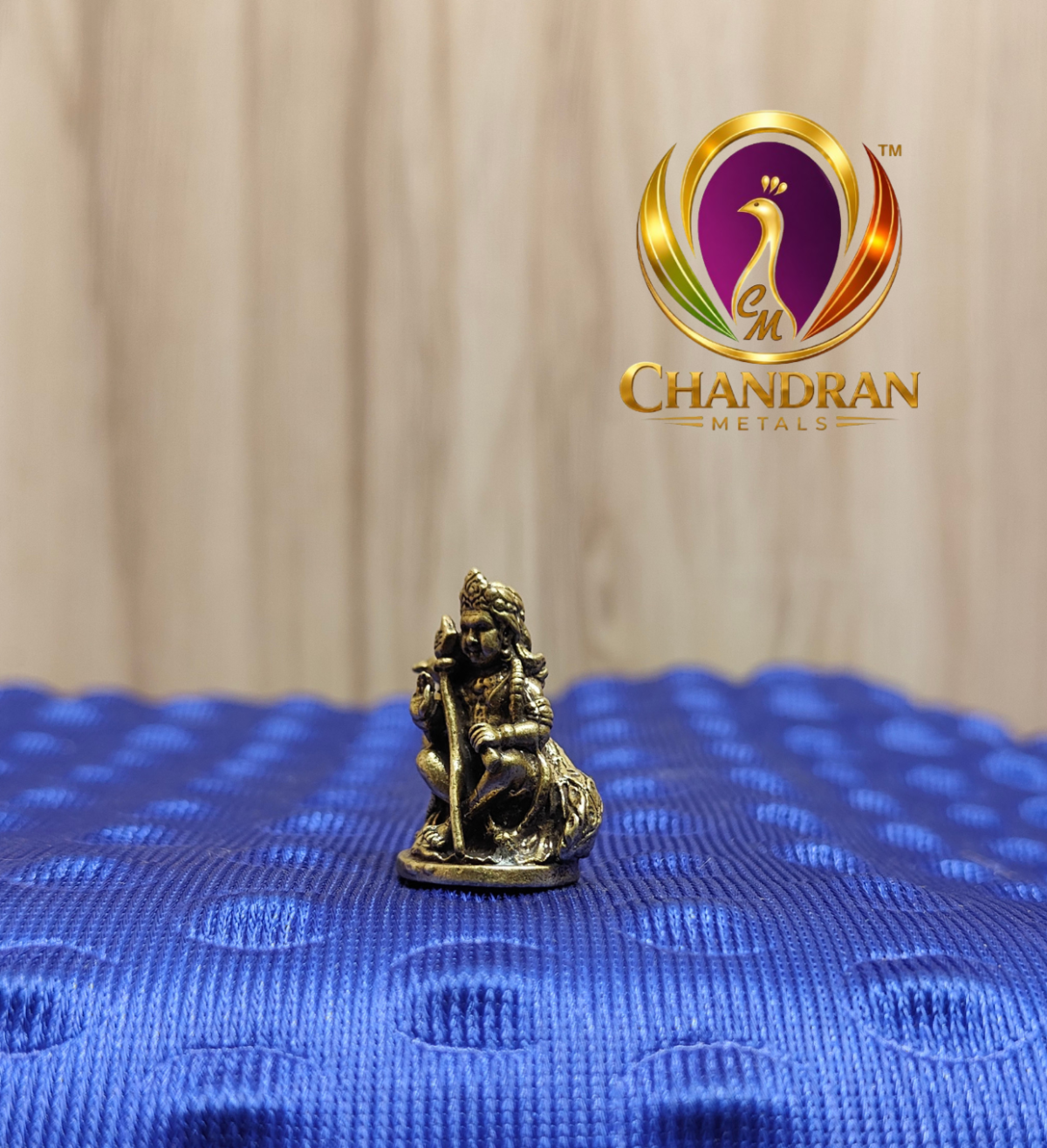 Miniature Brass Balamurugan Statue 1 Inch