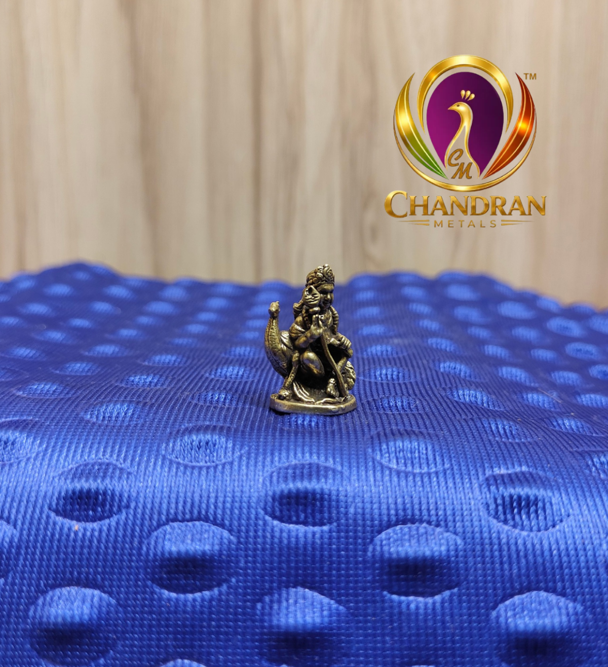 Miniature Brass Balamurugan Statue 1 Inch