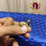Miniature Brass Cat Figurine 0.5 Inch