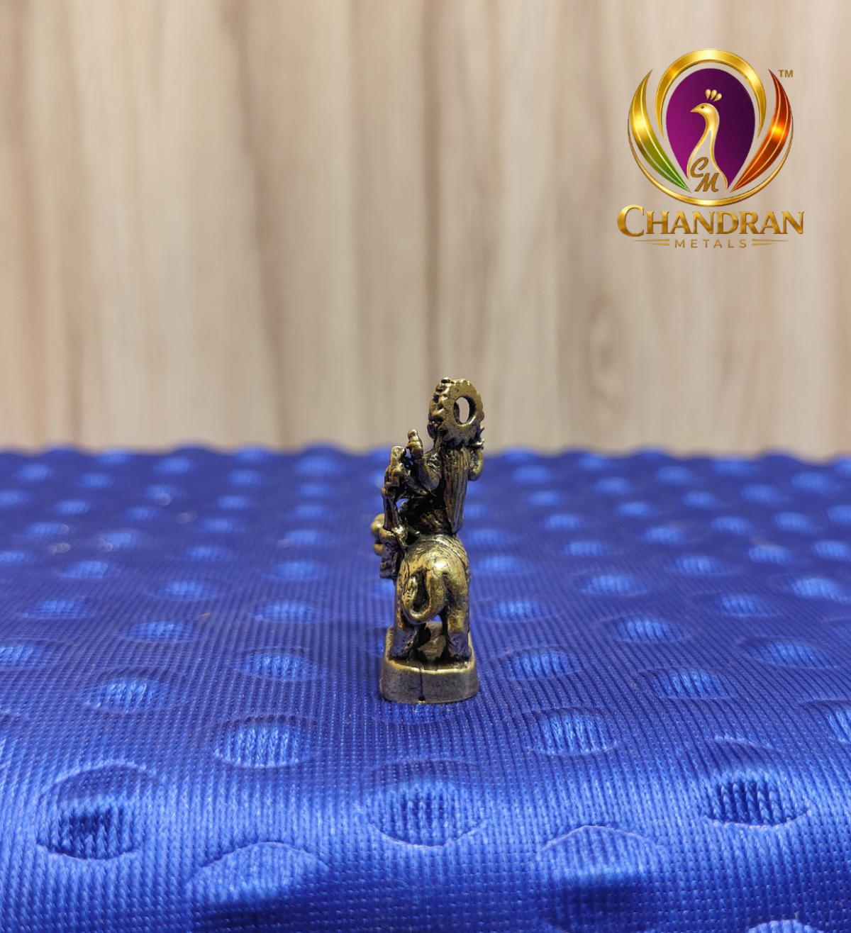 Miniature Brass Durga Devi Statue 1.5 Inch