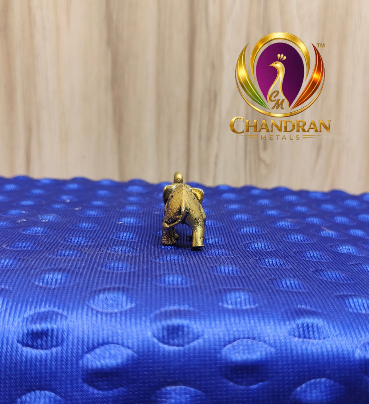 Miniature Brass Elephant Statue 1 Inch