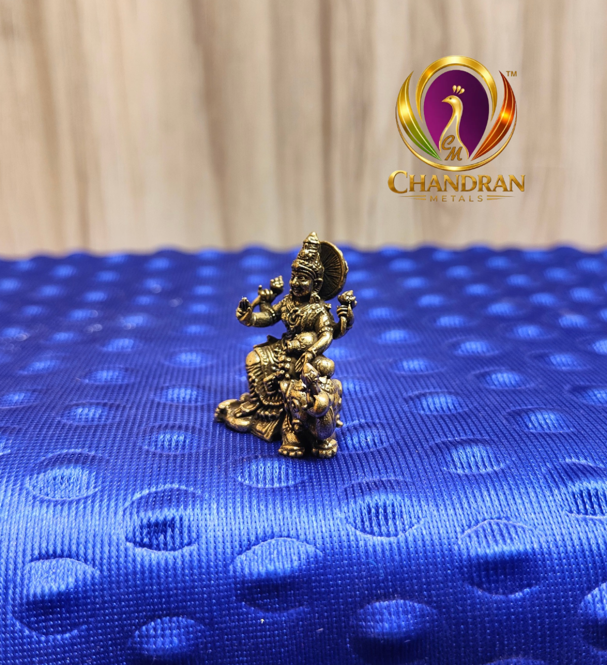 Miniature Brass Gajalakshmi Idol 1.3 Inch