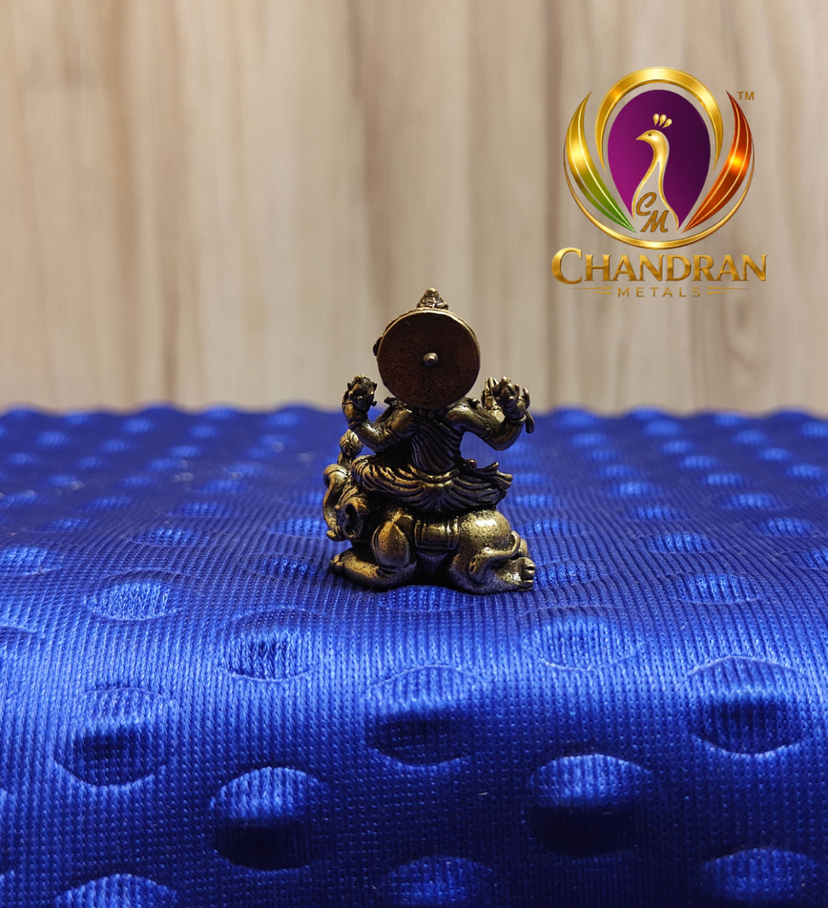 Miniature Brass Gajalakshmi Idol 1.3 Inch