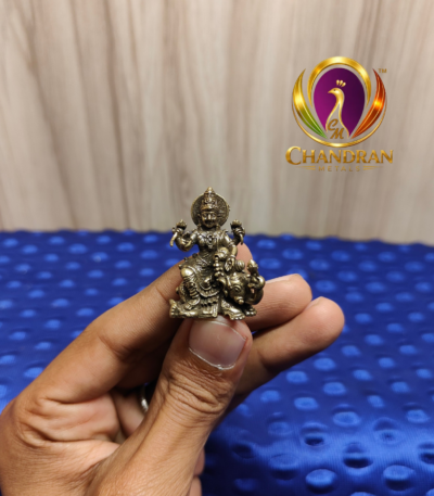 Miniature Brass Gajalakshmi Idol 1.3 Inch