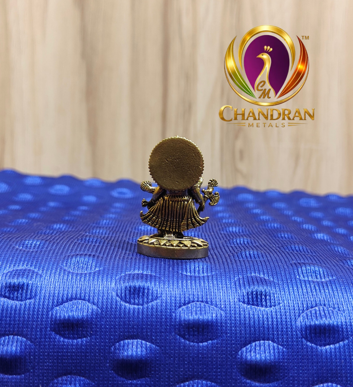 Miniature Brass Ganesh Murti 1.3 Inch