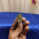 Miniature Brass Ganesha Statue 1.1 Inch