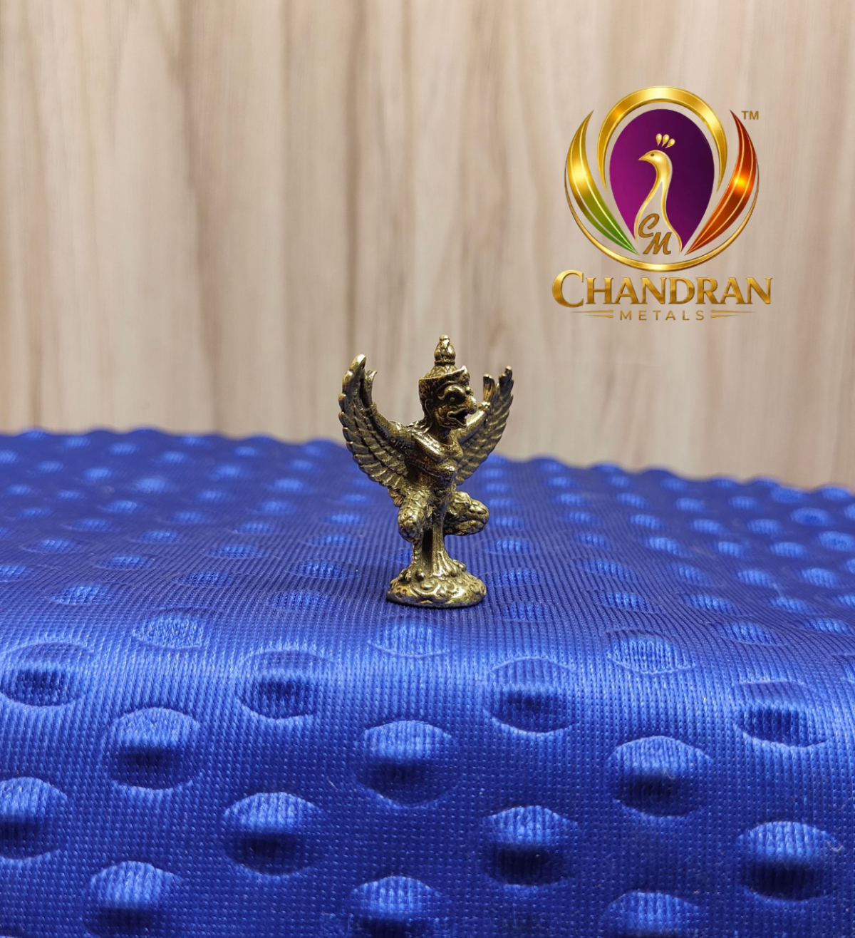 Miniature Brass Garuda Statue 1.5 Inch