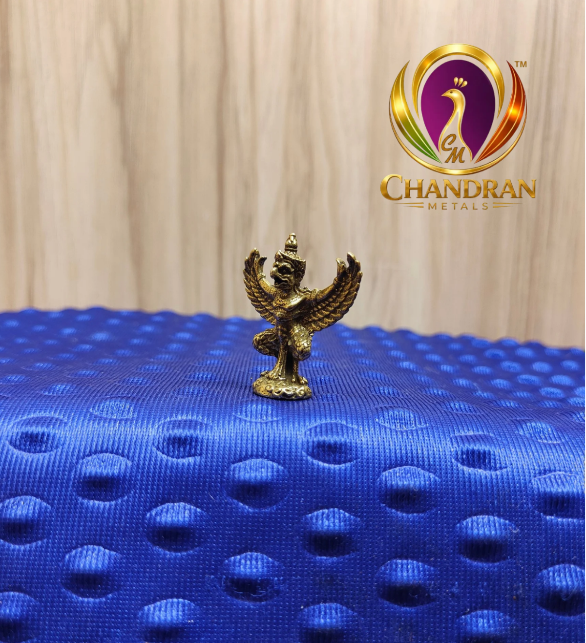 Miniature Brass Garuda Statue 1.5 Inch