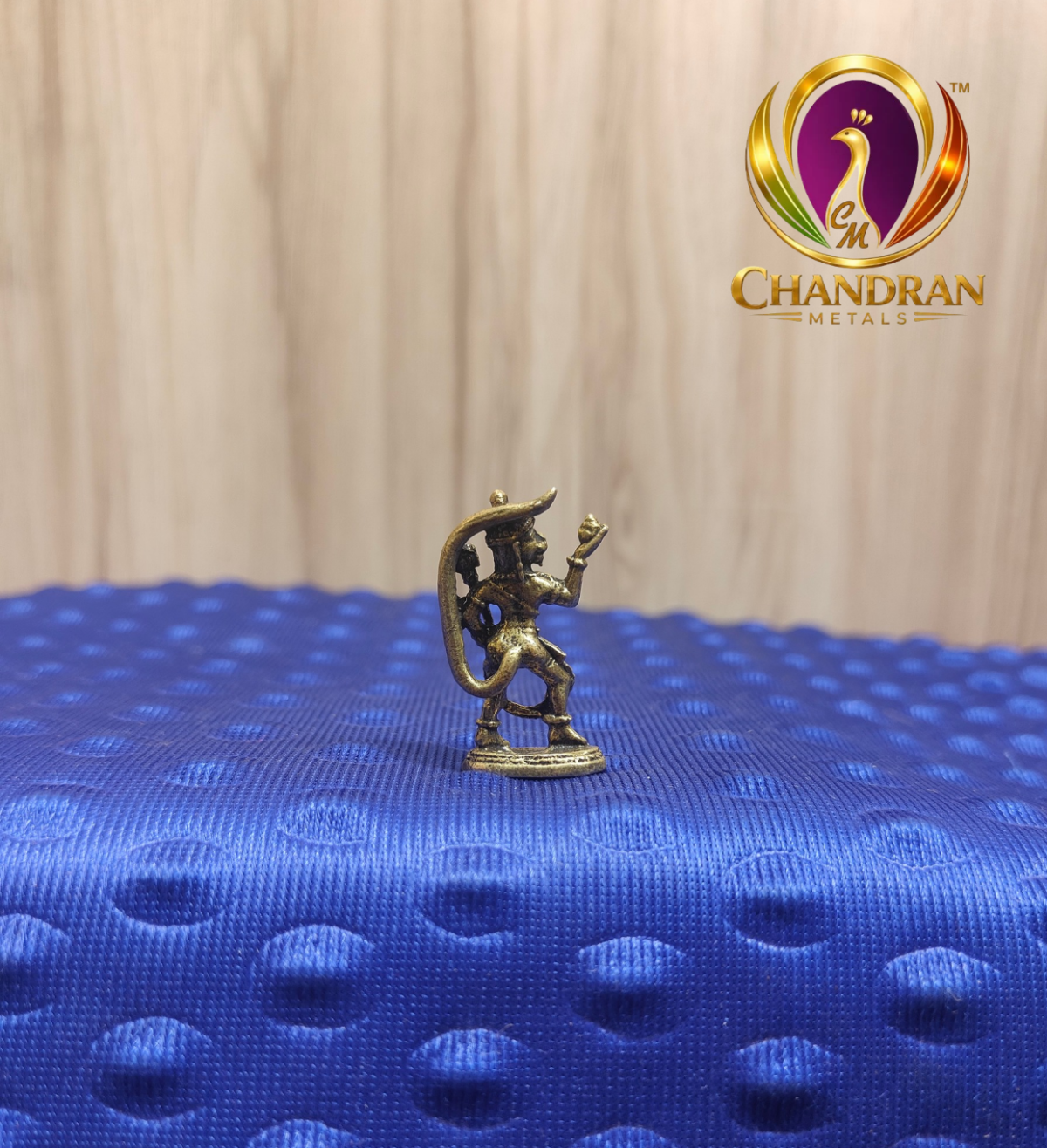 Miniature Brass Hanuman Statue 1.5 Inch