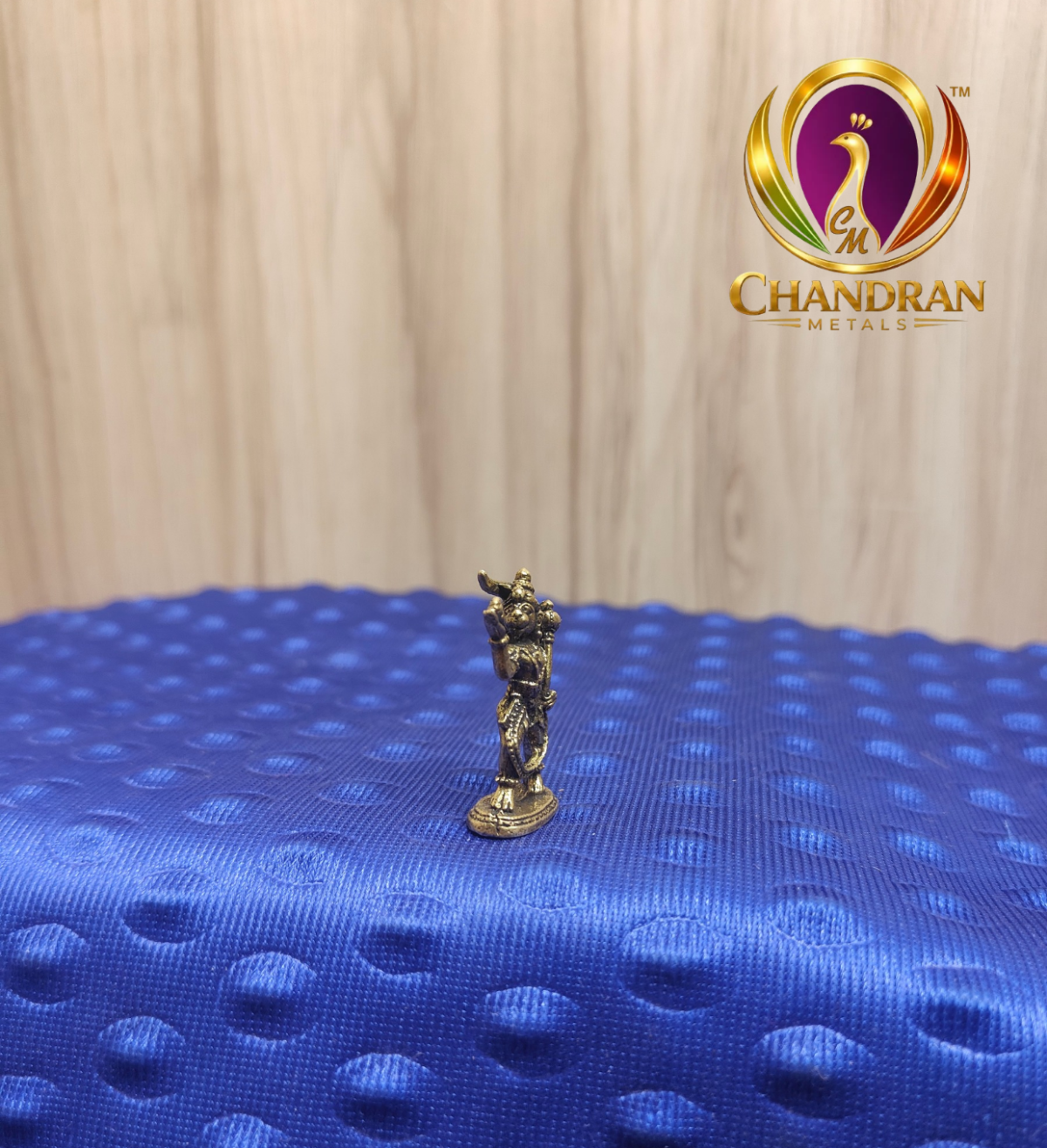 Miniature Brass Hanuman Statue 1.5 Inch